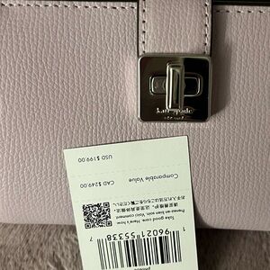 Kate spade medium phoebe wallet violet mist nwt retail $199